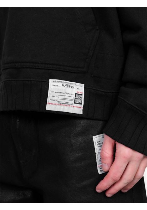 felpa masses x mmy uomo nera MAISON MIHARA YASUHIRO | C15HD045BLACK